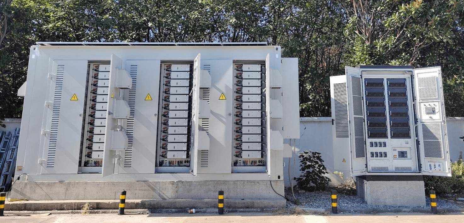 1.2MW/2.4MWh energy storage system ESS, Enjoypowers 12×105kW PCS placed in an outdoor PCS cabinet